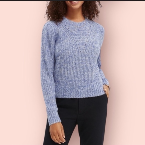 Scotch & Soda Loose Fit Crew Neck Pullover Alpaca Blend Sweater